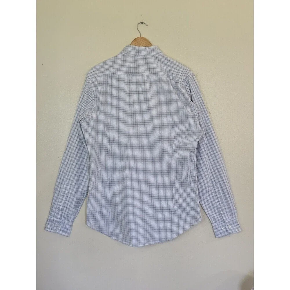 Bonobos Tailored Fit Shirt Mens Size Large Long Heavyweight Cotton Plaid Print - Picture 8 of 12